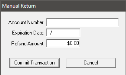 Manual Transactions - Manual Return Window