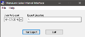 Screenshot of the MenuLink Sales Interval Interface