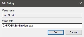 Screenshot of the Edit String dialog.