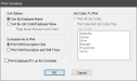 Schedule Maintenance Configuring Print Schedule