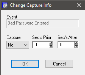 Screenshot of the Change Capture Info dialog