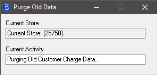Purge Old Data Progress Window